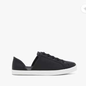 Freda Salvador Women's EDA D'Orsay Sneakers Sz 10 Leather Lace up Black Casual